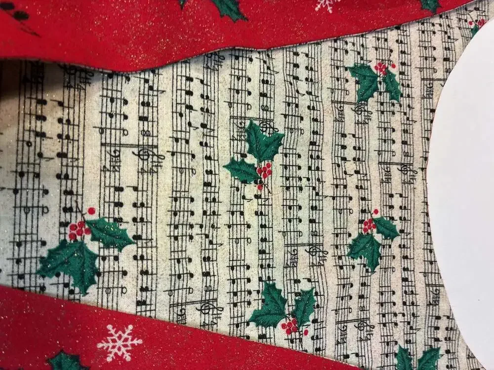 Vintage Fabric Traditions Holiday Harmony Christmas Vest Sewing Panel